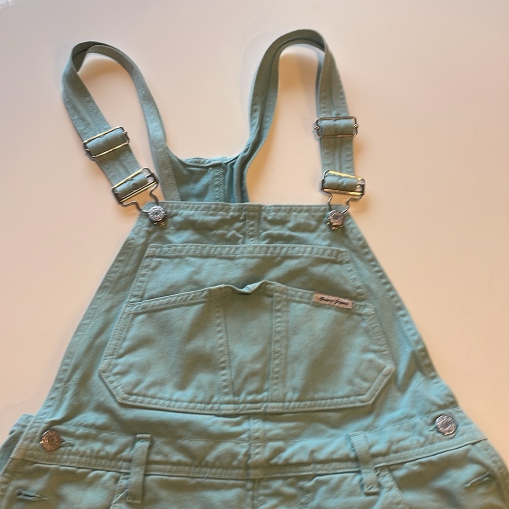 Seafoam Guess Overalls - Picture 2 of 7